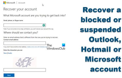 unblock my outlook account|Unblock, Recover a Blocked or Suspended Outlook or Microsoft account.